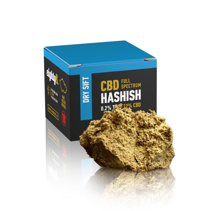 Eighty8 Dry Sift Hash 12 % CBD, 1Г - CBDClub.bg